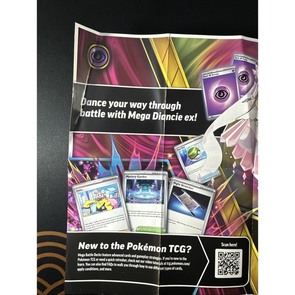 Mega Diancie Ex Battle Deck (Deck, coin, damage count, TCGO card, No Cards) - Picture 3 of 16